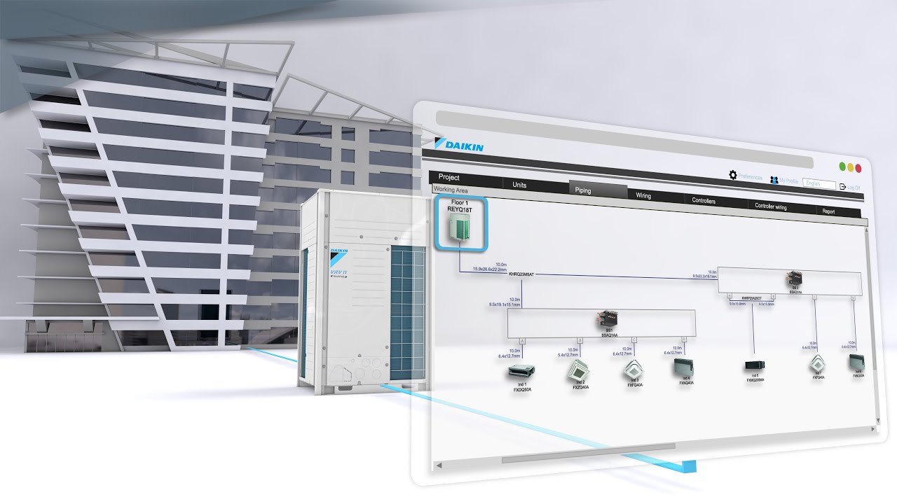 Phần mềm Daikin VRV Xpress – Tính chọn điều hòa trung tâm VRV Daikin