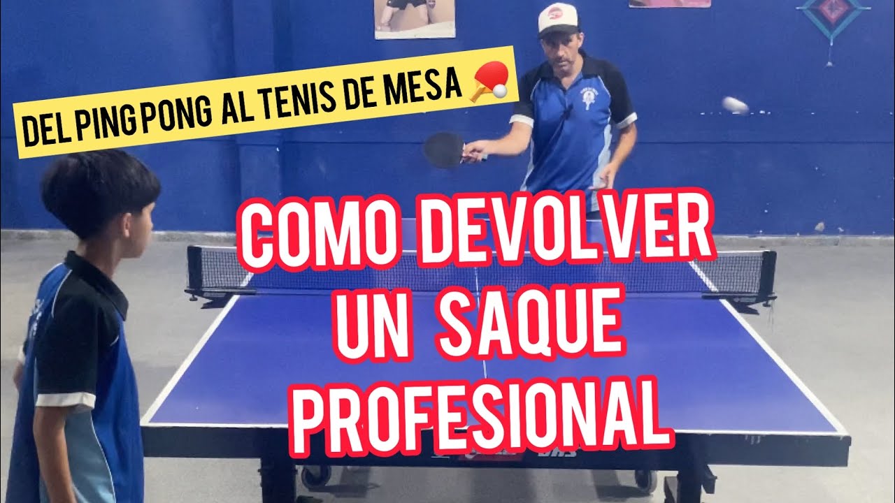 COMO DEVOLVER UN SAQUE PROFESIONAL EN TENIS DE MESA | #tenisdemesa #pingpong #탁구