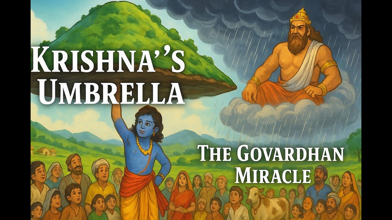 Krishna's Umbrella | The Govardhan Miracle
