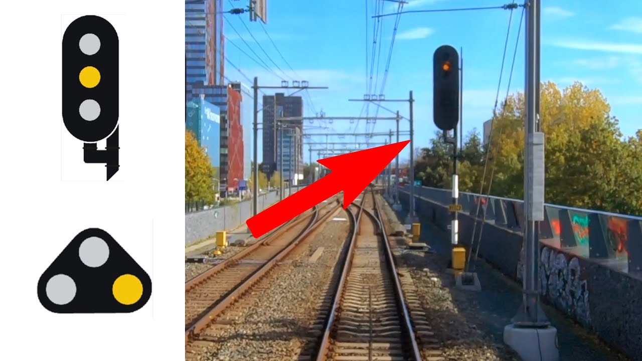 Spoorwegseinen uitgelegd DEEL 5: Geel licht [Hoofdorp - Oostvaarders CABVIEW HOLLAND SLT 22okt 2020]