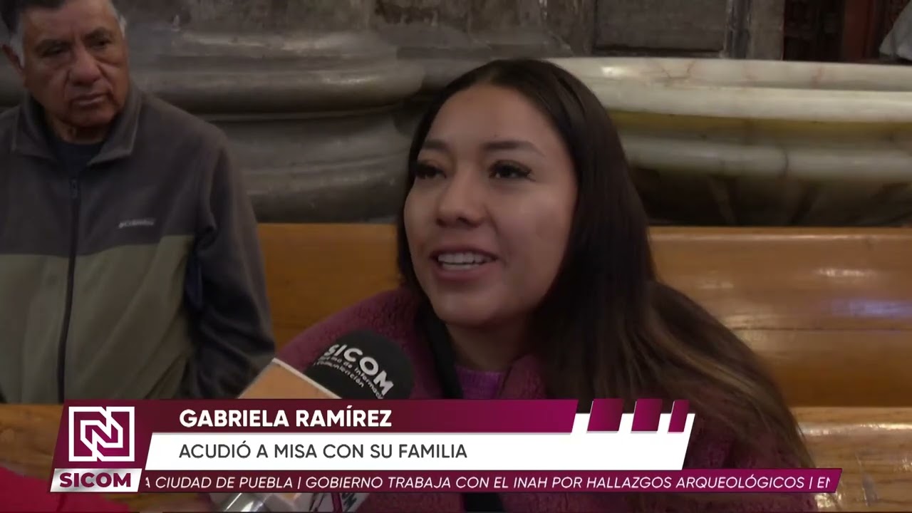 🙏👶 Familias poblanas acudieron a la Catedral para bendecir a su Niño Dios
