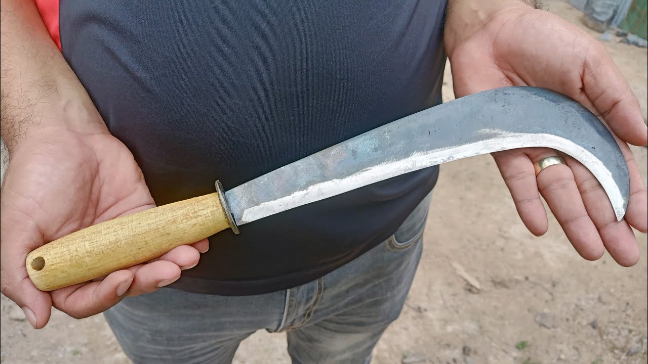 Making a Billhook, Handmade Bill, How to make a Billhook by Village Blacksmith