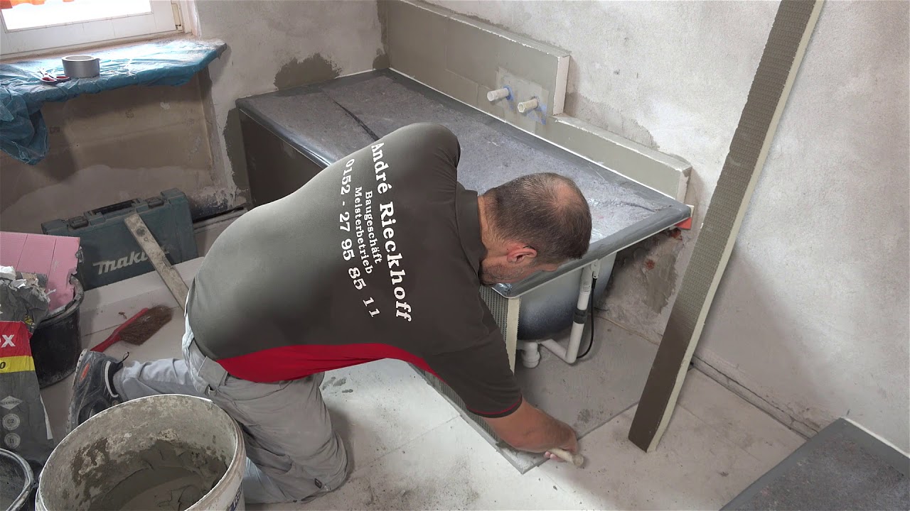 Badewanne einfassen mit Bauplatten Bausanierung Bremen Umbauheld