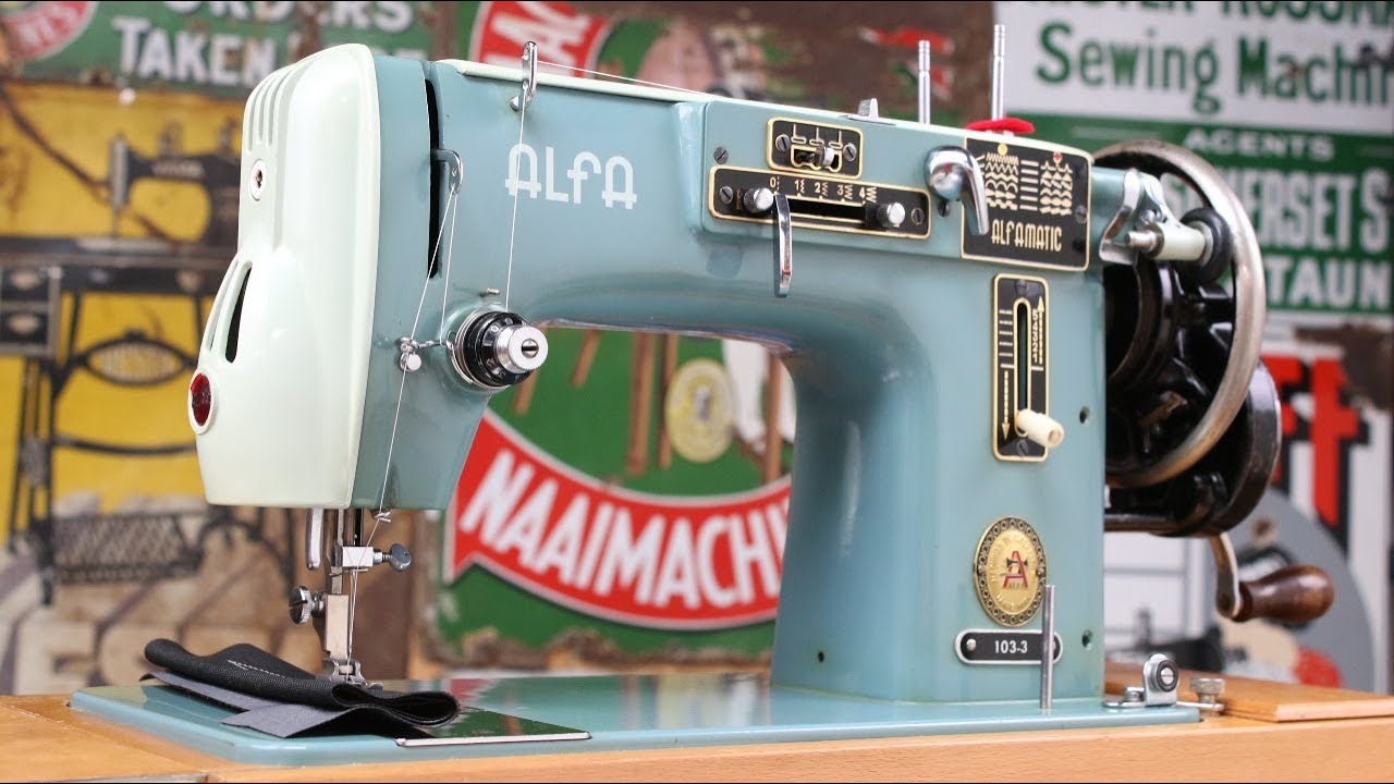 Alfa 103 Semi Industrial Sewing Machine Setting up and Demonstration Video