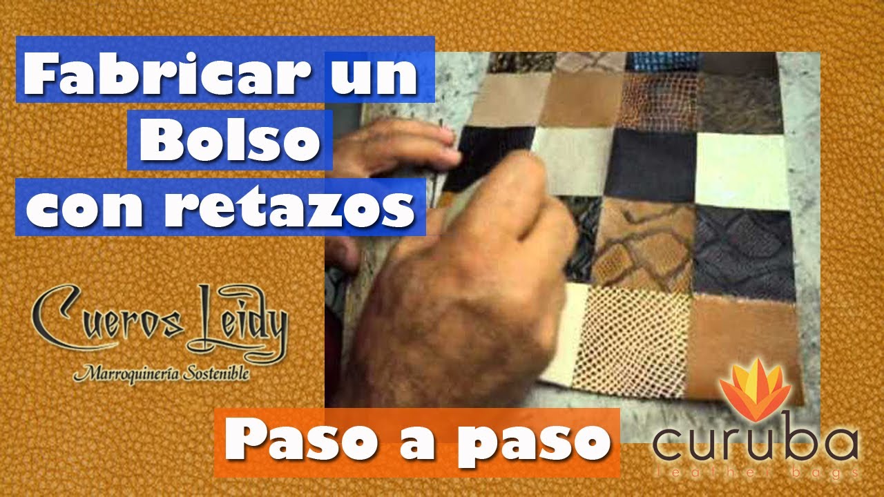 Proceso de fabricación de un bolso con retales de cuero