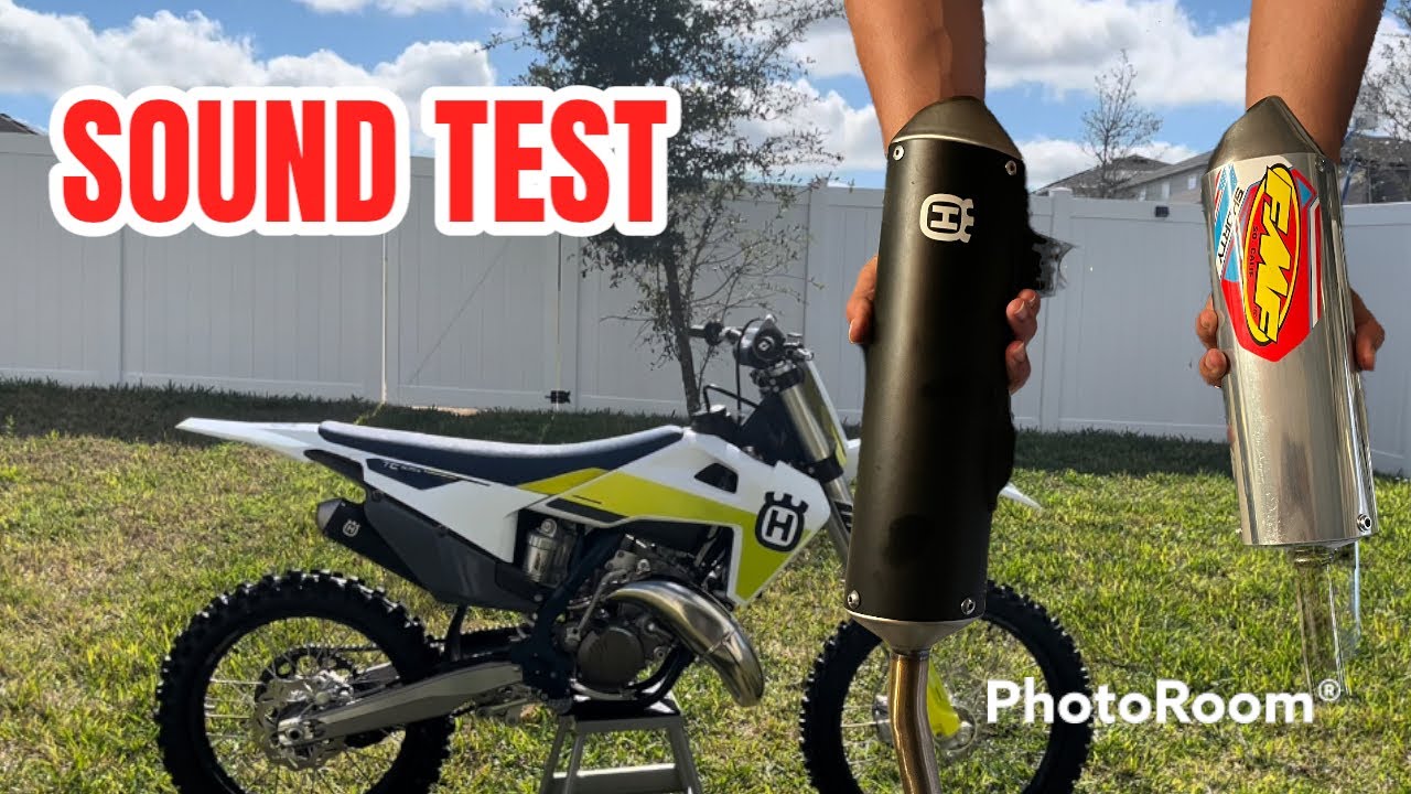 Husqvarna TC 125 FMF Shorty Vs Stock Pipe sound test |Fuel Mx|
