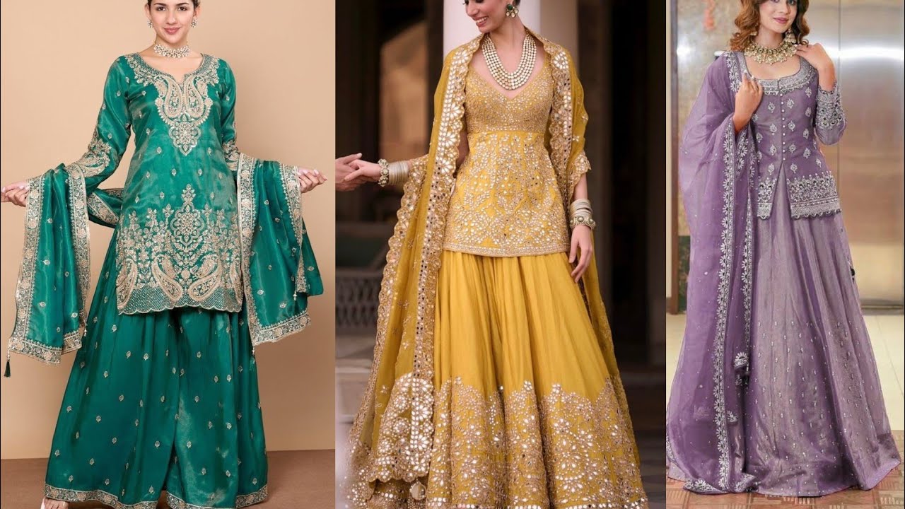 💖✨ हैवी और लाइट वेट शरारा सूट | 2026 का नया फैशन | Party Wear & Wedding Sharara Suit Design ✨💖