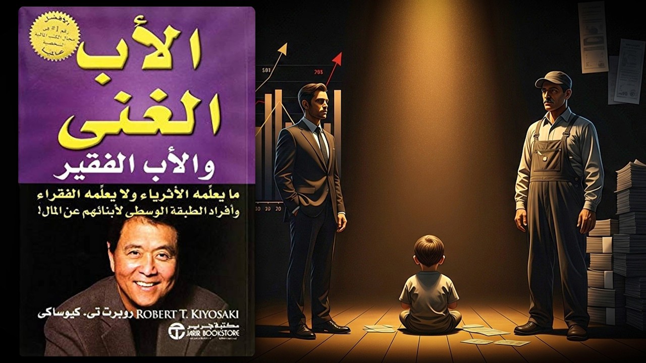 كيف يفكر الأغنياء فعلاً؟ الدروس التي أخفوها عن الموظفين! ملخص كتاب الأب الغني الأب الفقير