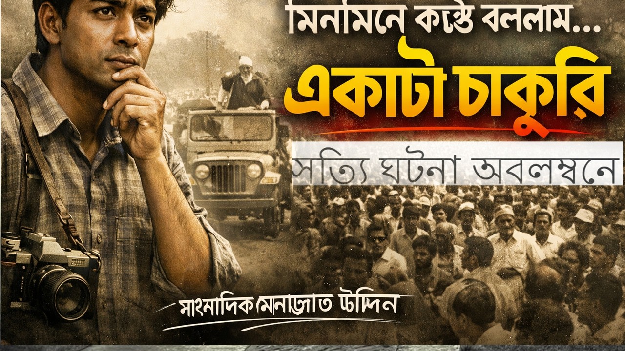 মিনমিনে কণ্ঠে বললাম “একটা চাকুরি” | সত্য ঘটনা, মোনাজাত উদ্দিনের