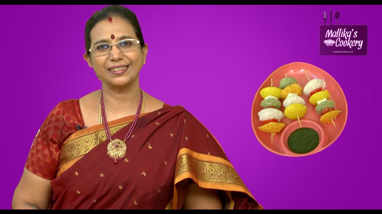 Tricolor - Mini Idli Kabab Recipe | Mallika Badrinath | Indian Evening Savoury Snack