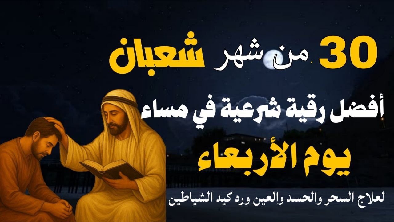 أفضل رقية شرعية في مساء يوم الأربعاء 30 من شهر شعبان لعلاج الحسد والسحر والعين وتحصين البيت والأولاد