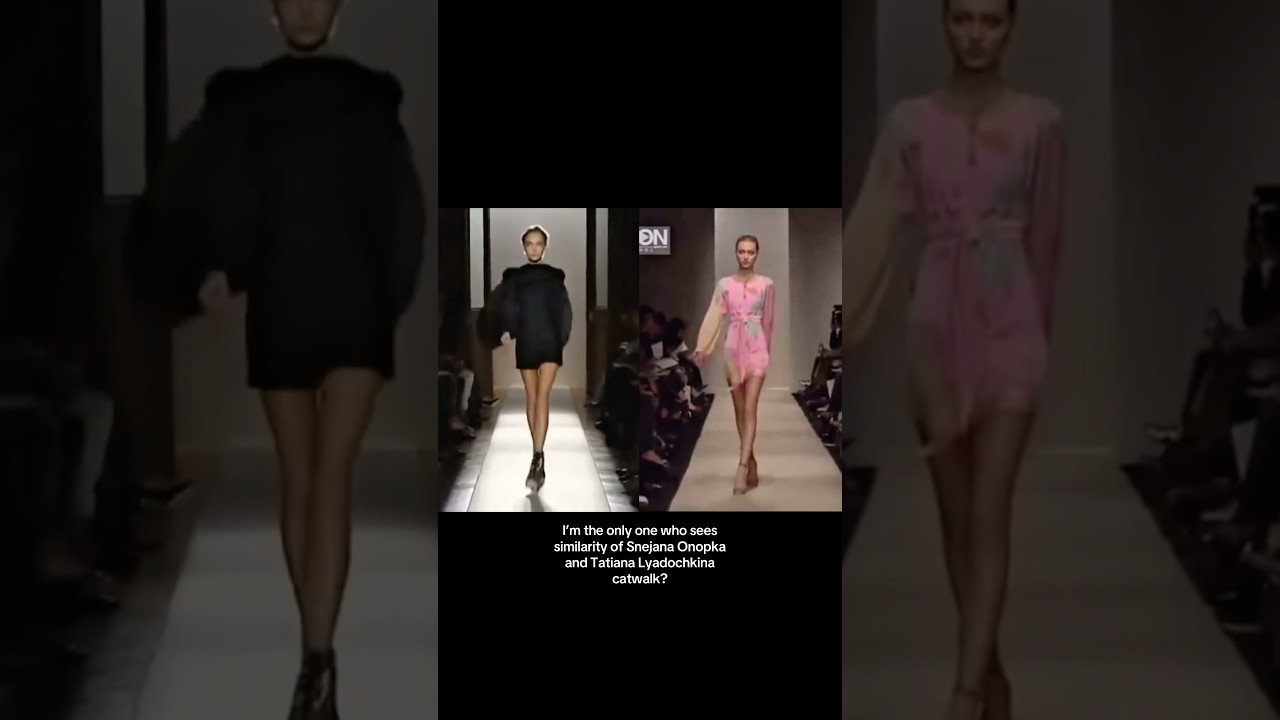 So similar catwalk of Snejana Onopka & Tatiana Lyadochkina #runwaymodel #fashion #runwaywalk #model