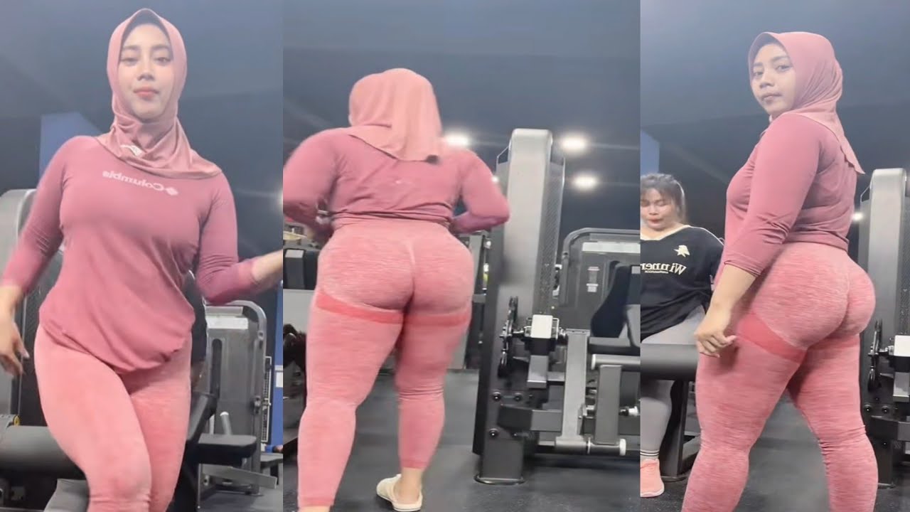 Hijab gym outfit olahraga gym zumba fitness legging spandex rekomendasi