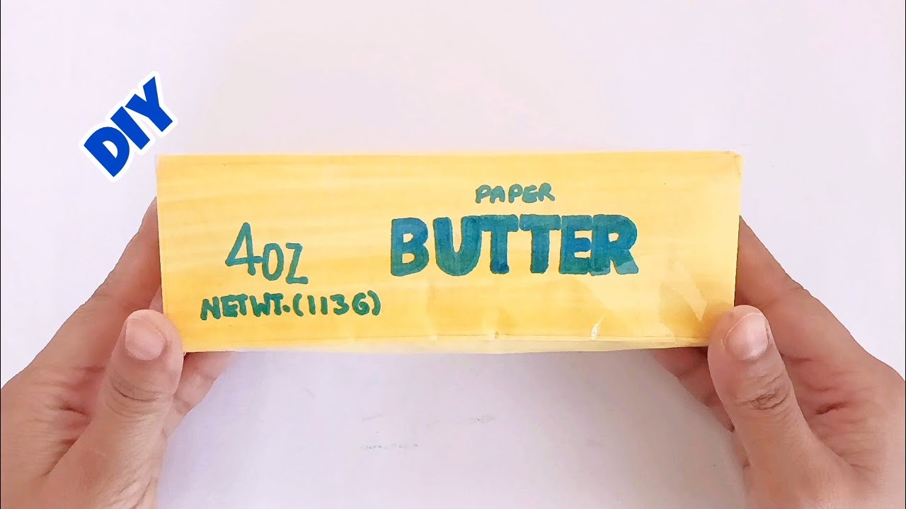  Paper Diy ✨ Making Butter Paper Squishy | Easy Paper DIY | Satisfying Handmade Craft #diy 