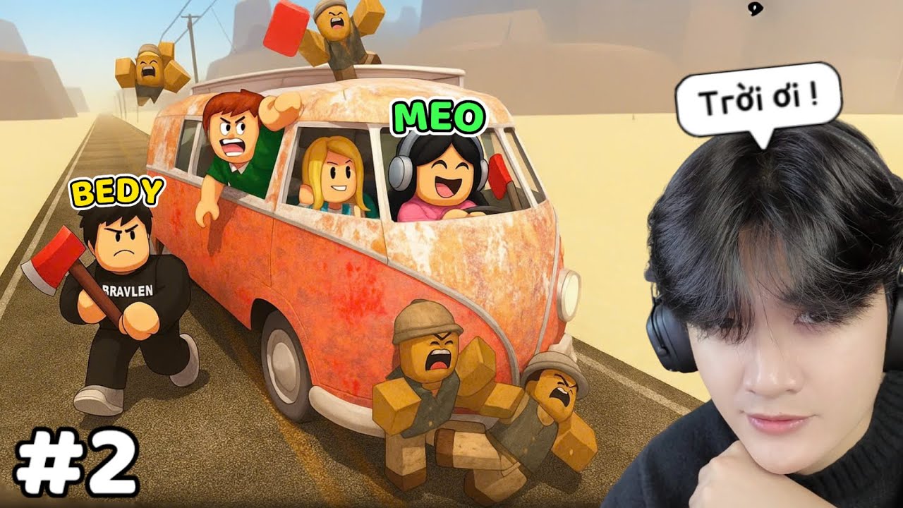 BEDY VÀ MEO CƯỜI XỈU TRÊN CHUYẾN XE BỤI BẶM Ở SA MẠC BẤT ỔN PHẦN 2 | A DUSTY TRIP ROBLOX