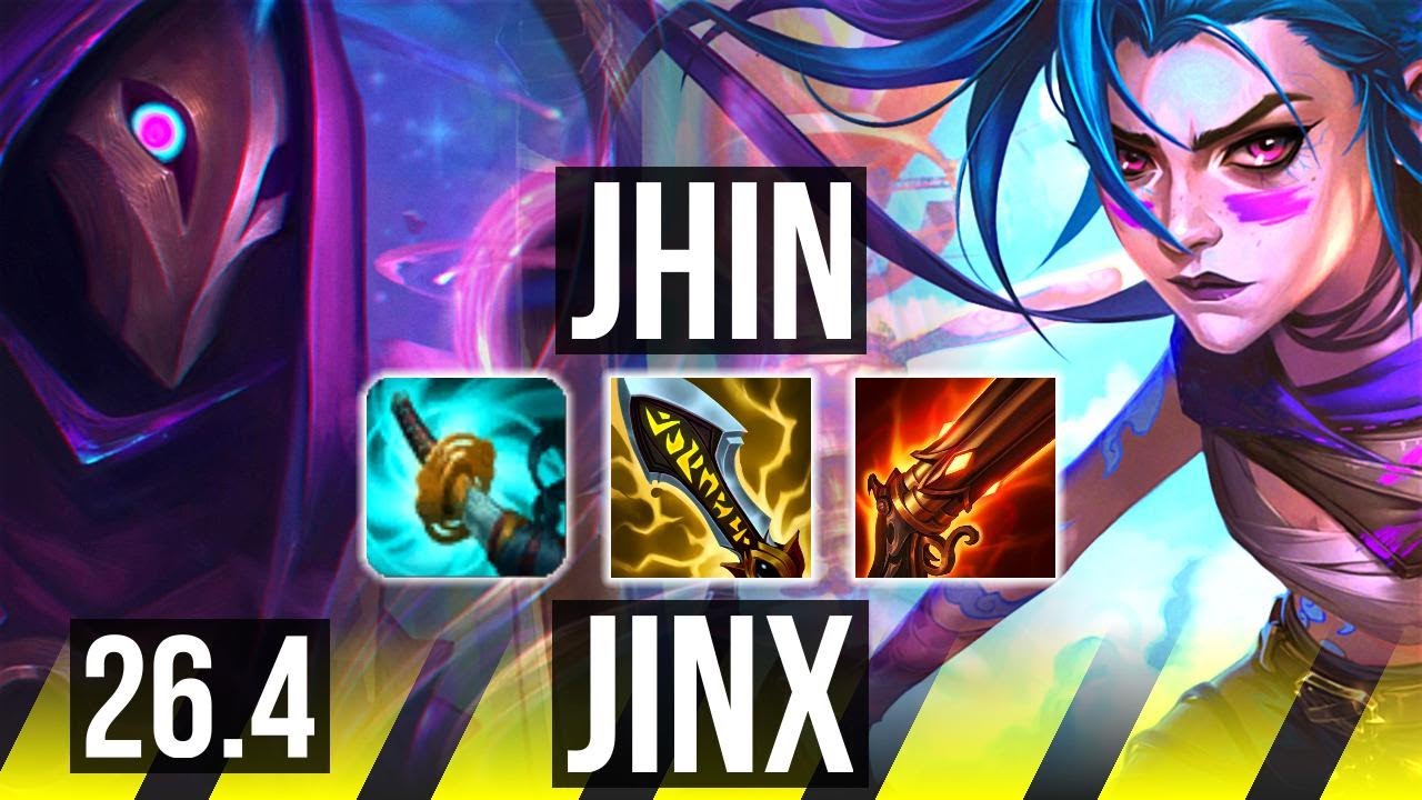 JHIN & Nautilus vs JINX & Lulu (ADC) | Good KDA: 19/1/11 | EUW Master | 26.4