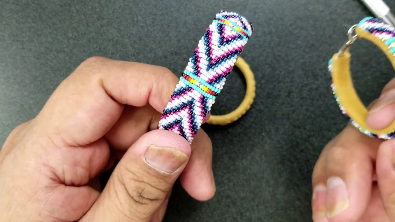 Adding Buckskin To Earring Blank