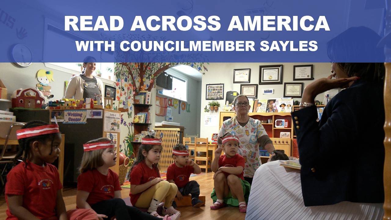 Montgomery County Councilmember Laurie-Anne Sayles visits Mis Manitos Daycare- 