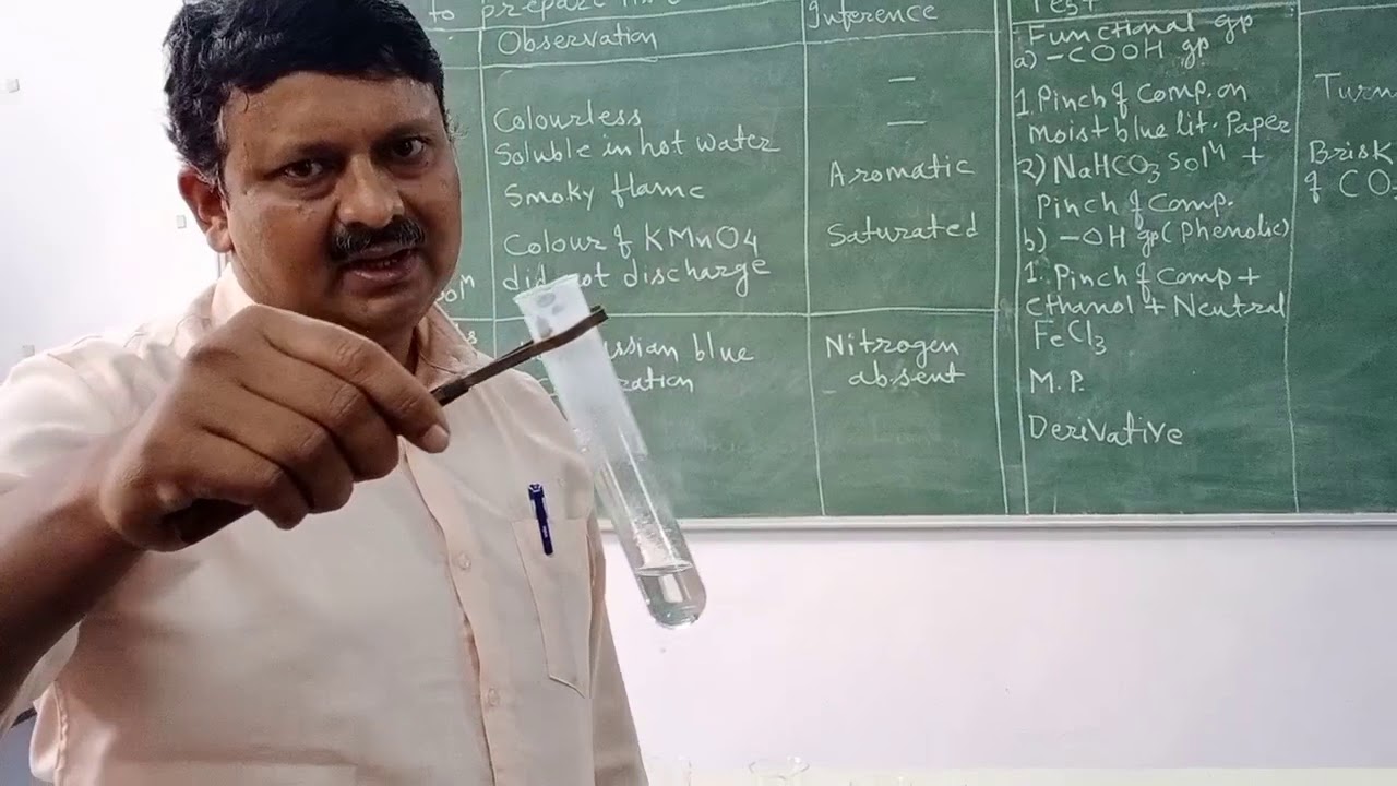 Determination of unknown organic compound: Part 2: Preliminary tests