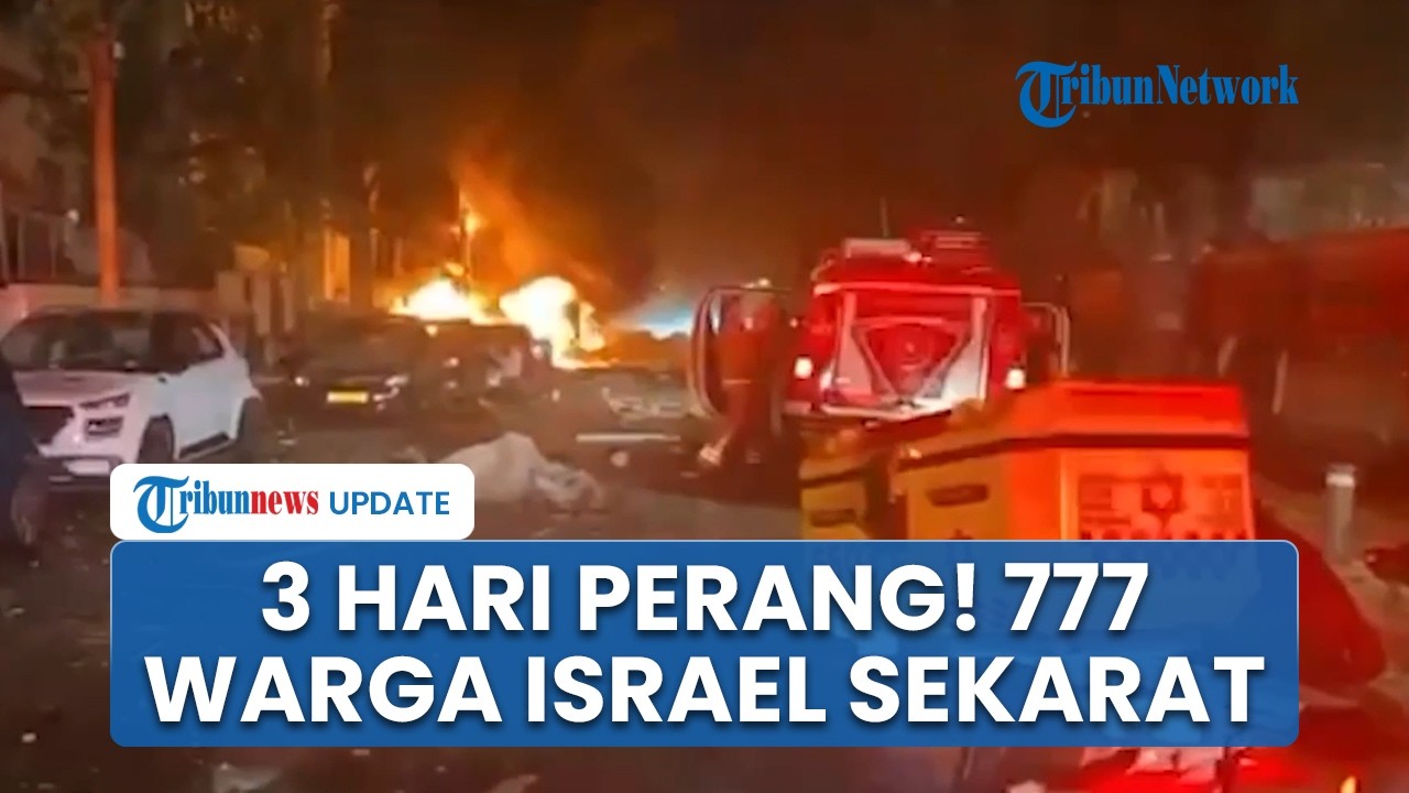 Serangan Dahsyat Rudal Iran Berhasil Lumat Israel, 3 Hari Perang 777 Orang Sekarat Kena Ledakan