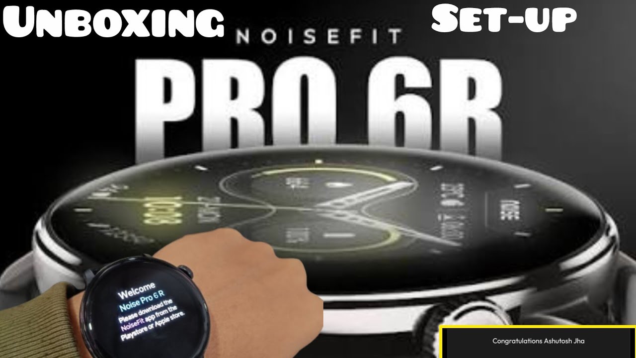 Распаковка и полная настройка смарт-часов Noise Pro 6 R | Приложение Noisefit и бесплатное золото...