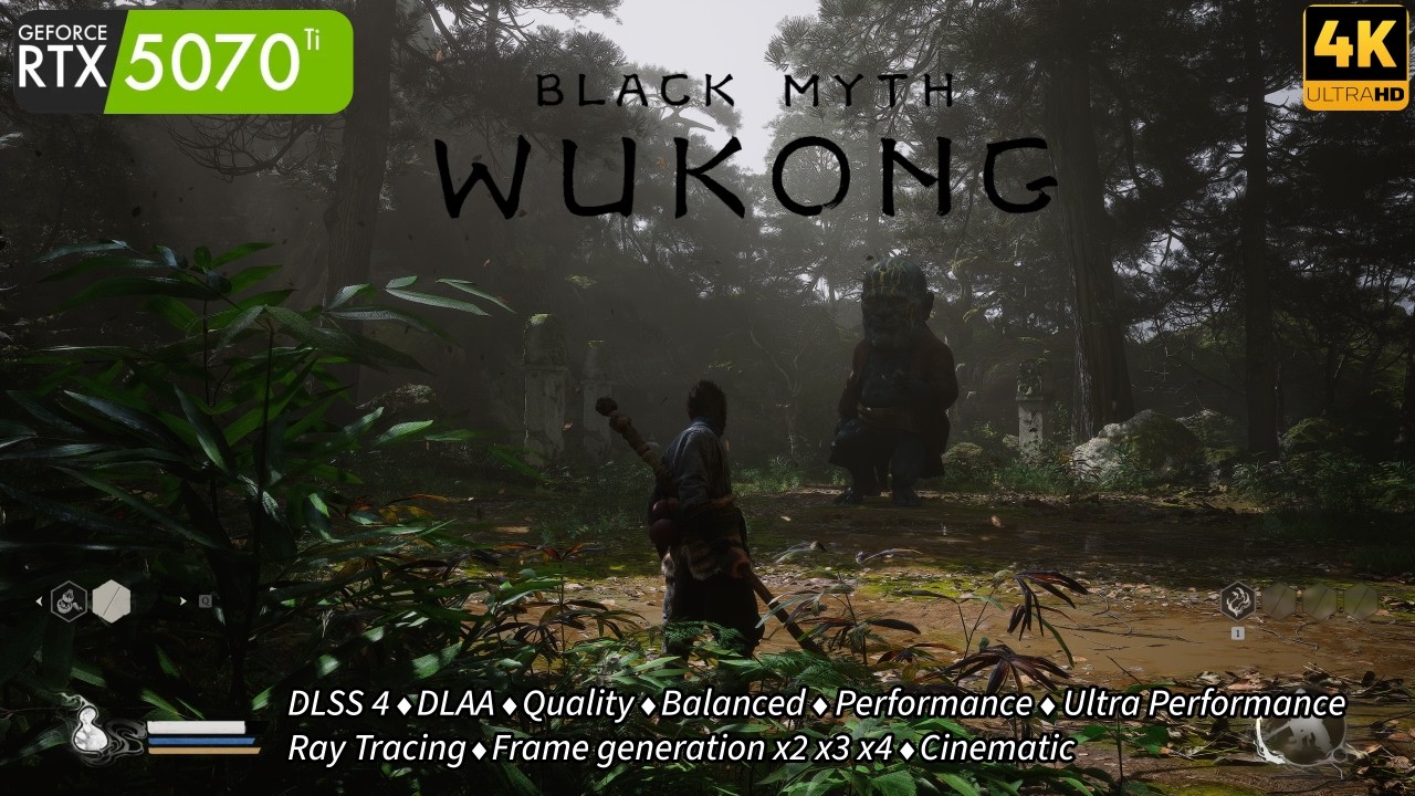 Black Myth Wukong RTX 5070 ti | Ryzen 5 9600x | 4K Benchmarks
