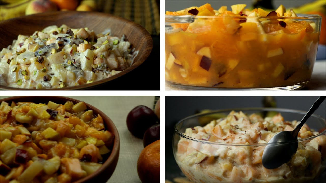 Fruit Chaat Four Ways | Special Fruit Chaat Recipes | Ramadan special Recipes