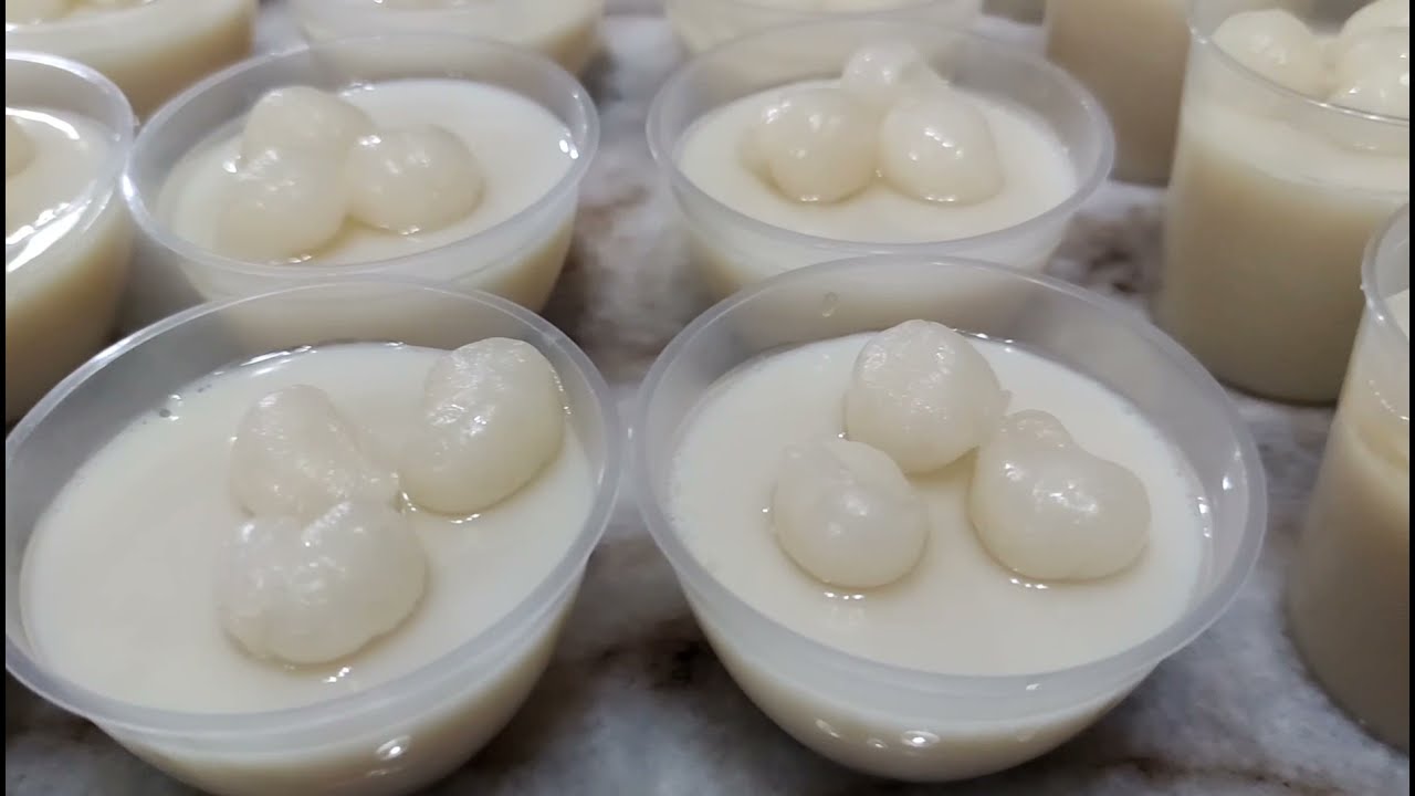布丁 # 龙眼豆奶布丁 # # Pudding # # Longan Soya Milk Pudding #