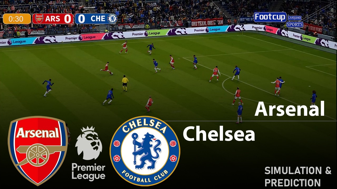Arsenal vs Chelsea | Premier League 2026 Full Match | VideoGame Simulation/Prediction
