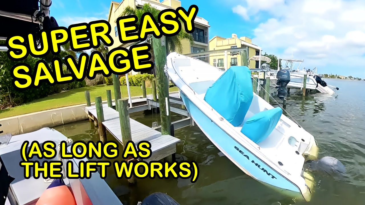 #HurricaneHelene Salvage #6: Another One Bites the Water | Salvage 19ft Sea Hunt