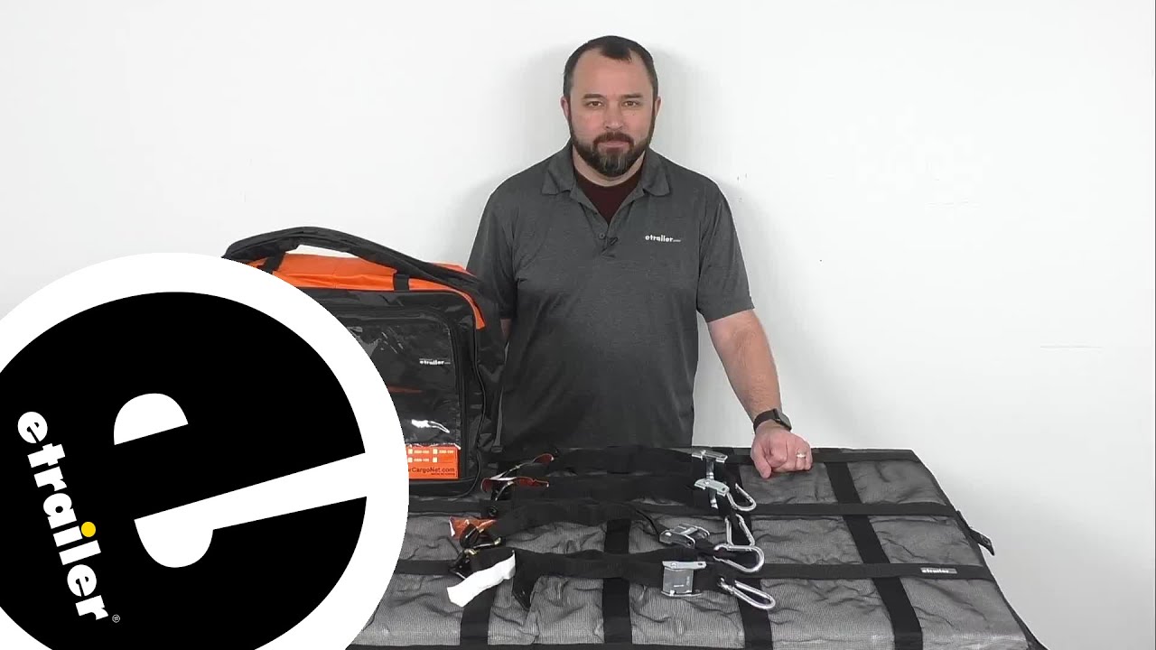 etrailer | Gladiator Cargo Net with Cam Buckle Tie-Downs Review