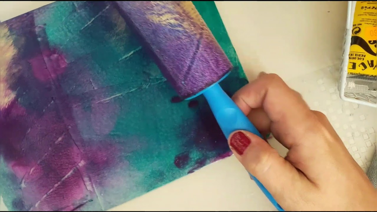 Gelli plate: proviamo insieme un'alternativa Tutorial Italiano
