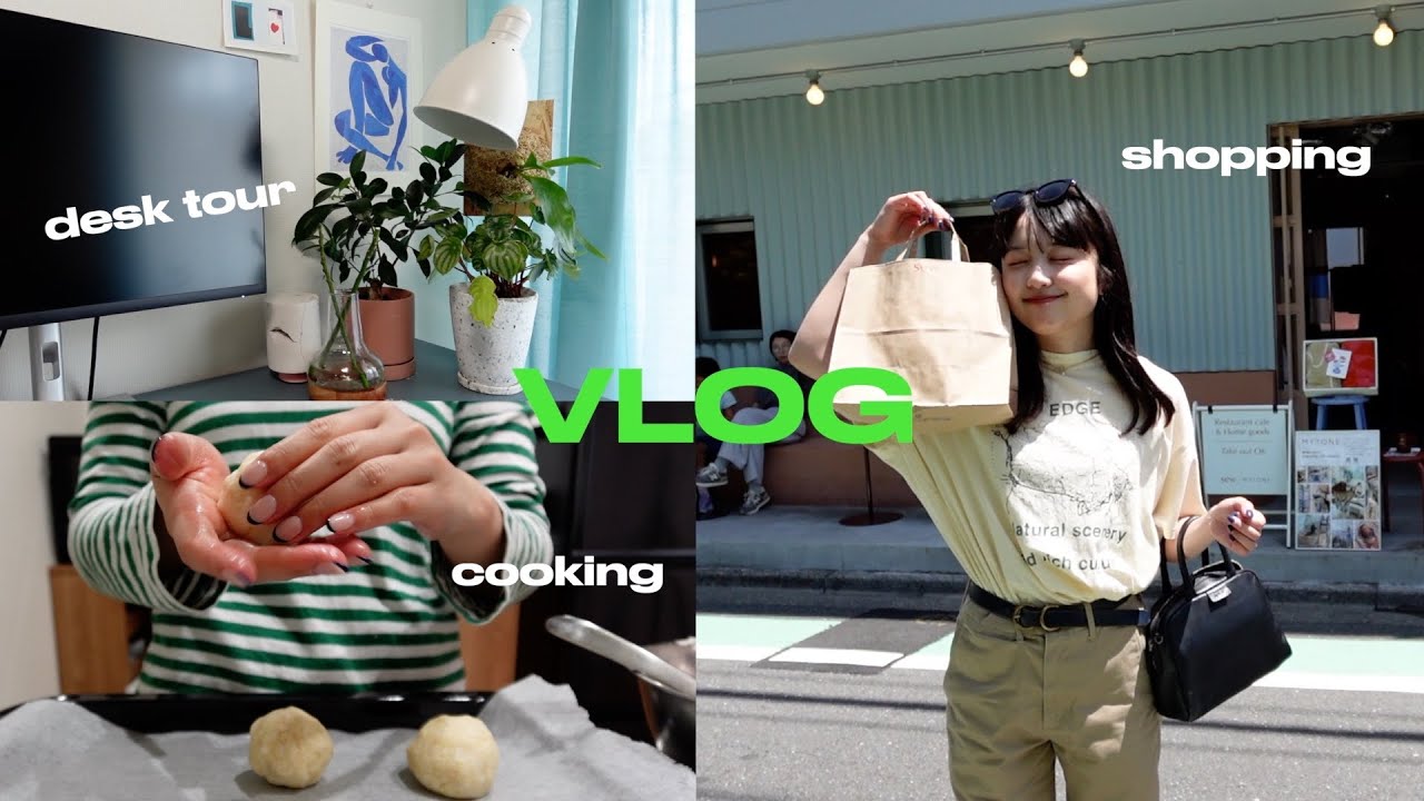 【vlog🪑】会社員の休日 | インテリアショップ巡り,デスクツアー,初めてのスコーン作り