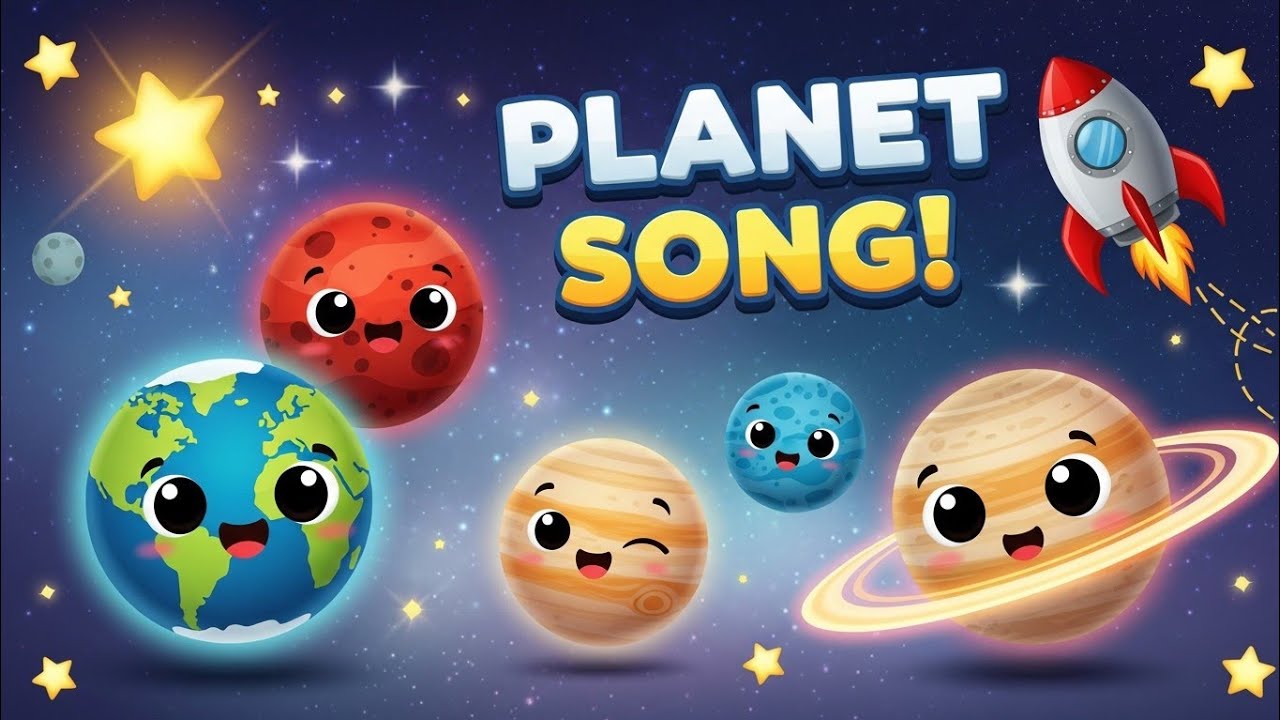 Planet Song for Kids 🌎 | Learn Planets with Fun Music