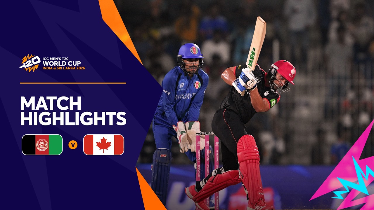 Afghanistan v Canada | Match Highlights | Men's T20 World Cup 2026