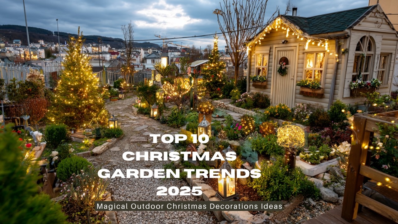 🎄 Top 10 Christmas Garden Trends 2025 | Magical Outdoor Christmas Decorations Ideas