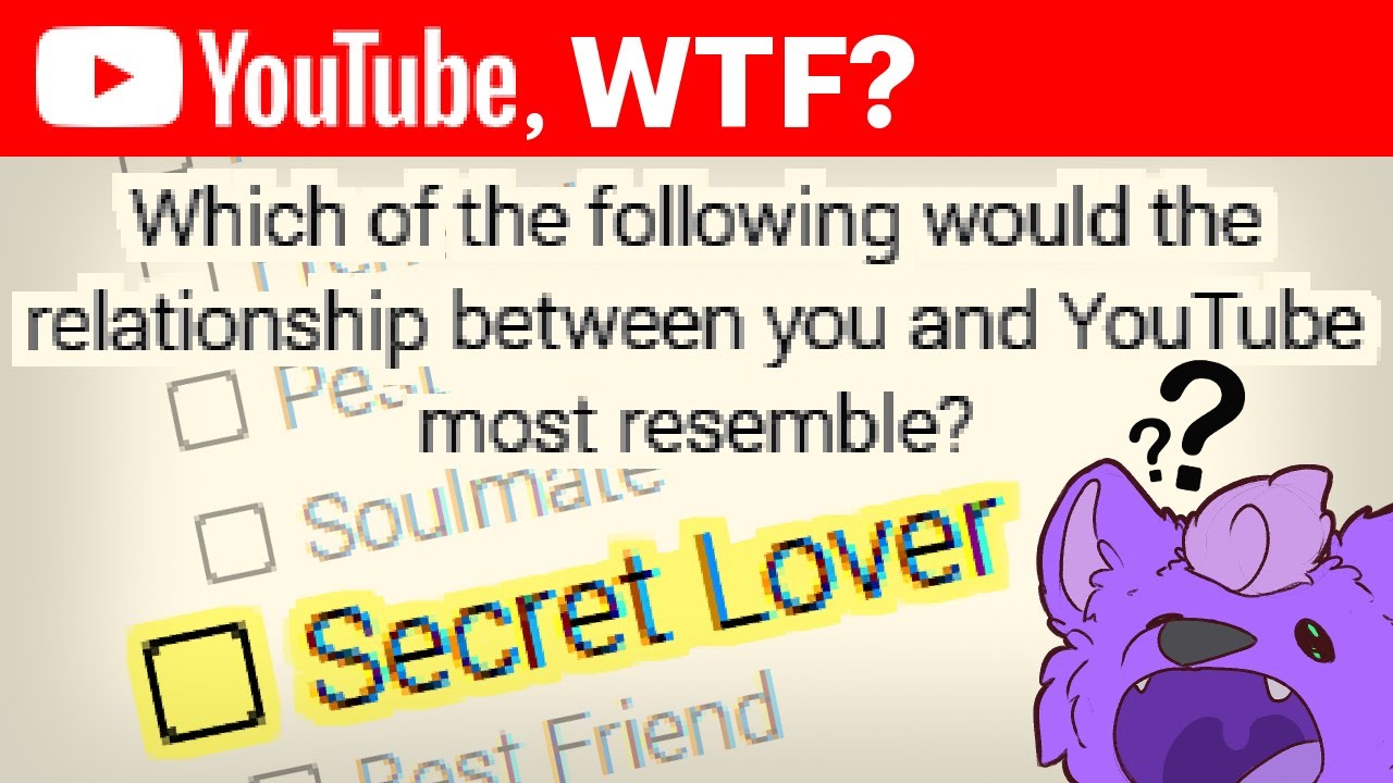 The ABSOLUTE Absurdity of YouTube's Latest Creator Survey.