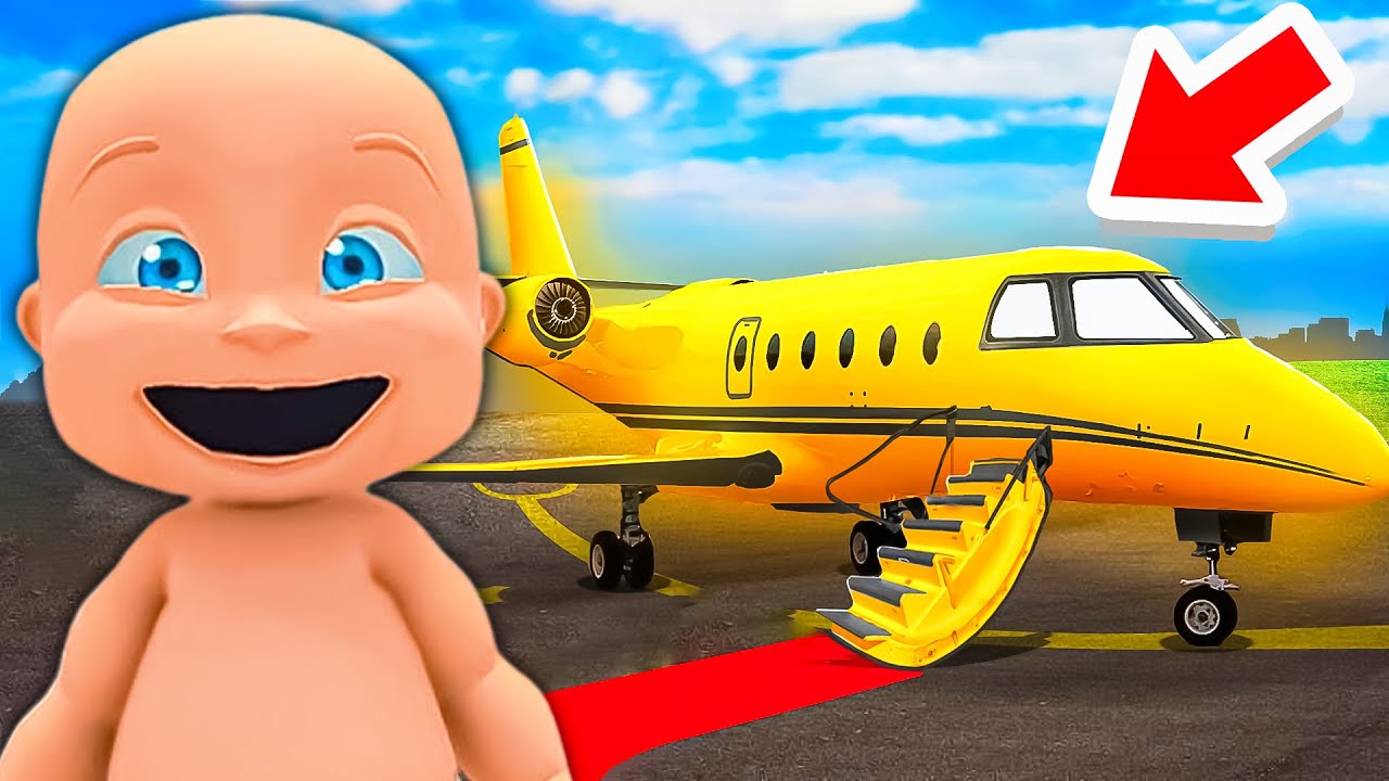Baby Goes On AIRPLANE!