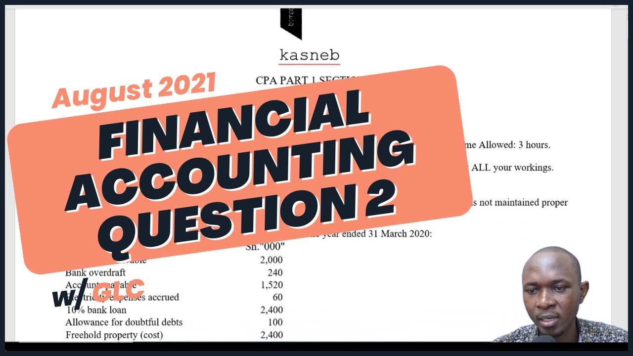 CPA FINANCIAL ACCOUNTING AUGUST 2021  Q2
