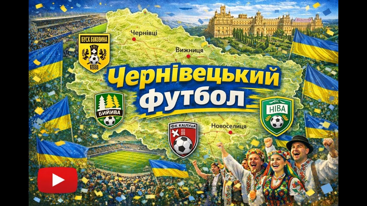 Чернівецький футбол: амбіції та очікування, славне майбутнє та сьогодення. Українська футбольна мапа