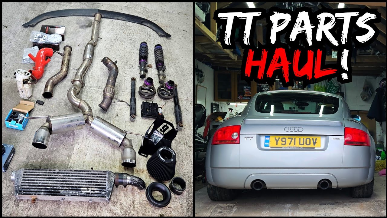 Audi TT Mk1 225 Project Car Parts Haul Modifications, Build series starts here!!!!