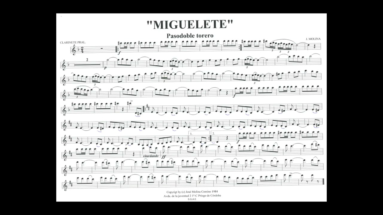 Miguelete - J.Molina (Pasodoble)