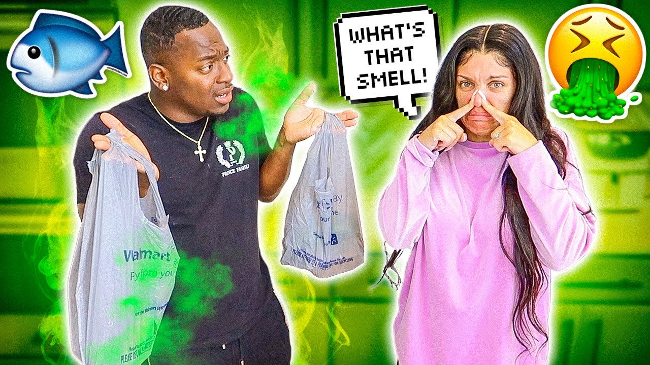 COMING HOME FROM THE GROCERY STORE SMELLING LIKE CATFISH PRANK **BAD IDEA**