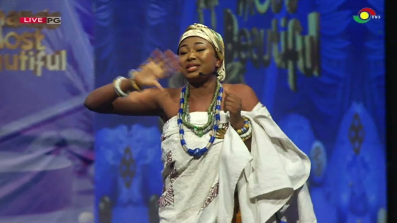 Dzifa gives a powerful performance to represent the Volta Region #gmb2023
