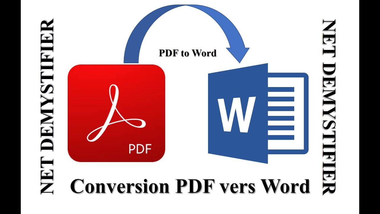 CONVERSION PDF - WORD SANS LOGICIEL SUPPLEMENTAIRE