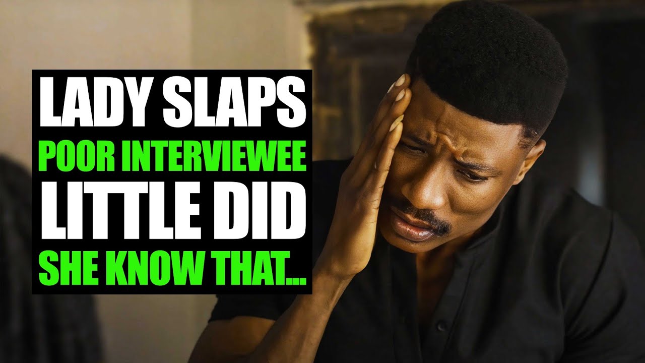 Женщина даёт пощёчину бедному интервьюируемому, даже не подозревая об этом | FORTH STUDIOS
