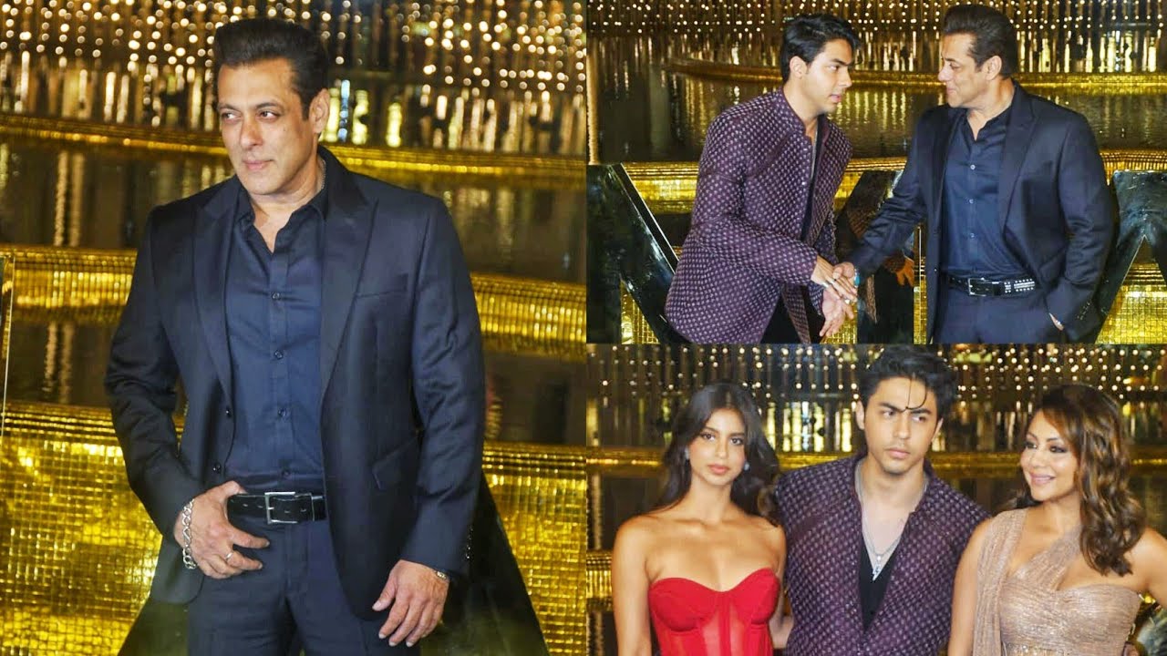 Salman Khan, Aaryan Khan, Gauri Khan & Suhana Khan arrived at The Great Indian Musical Launch 😍🔥📸