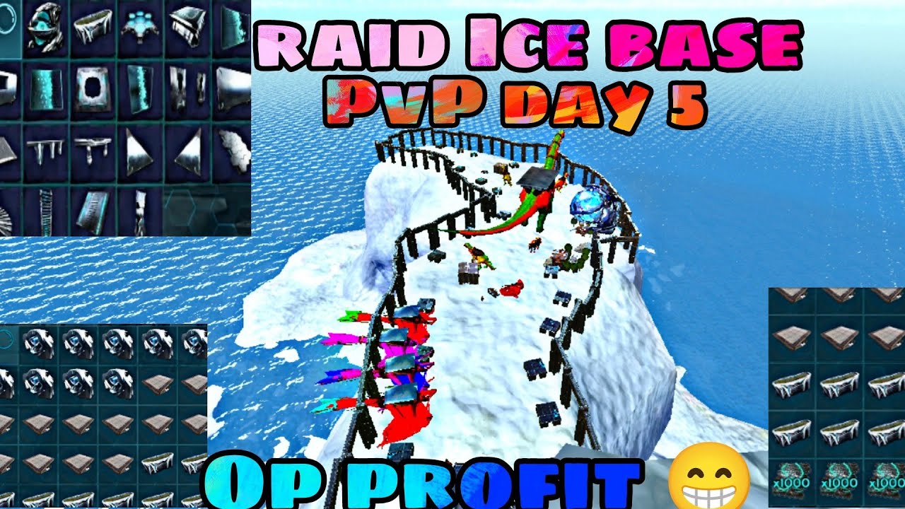 [ ARK MOBILE ] PVP DAY 5 WIPE ICE BASE OP BPS