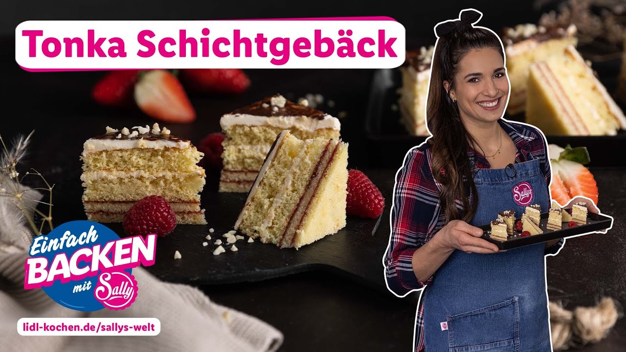 Tonka Schichtgebäck | Luftig-leichte Kuchenstücke | Rezepte für Lidl von Sallys Welt