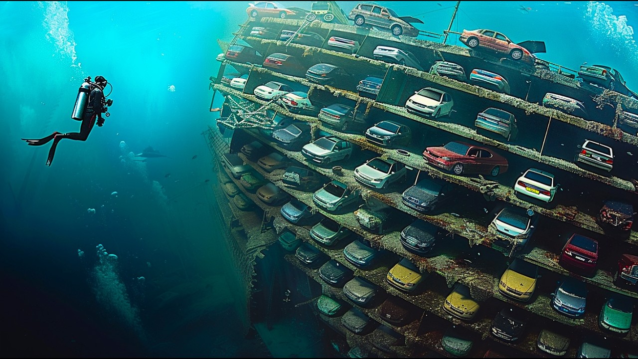 На Дне Океана Нашли Более 4000 Премиум Авто! Крупнейшая Катастрофа Стоила Миллиарды Долларов!